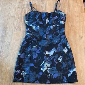 White Fox Floral Mini Dress